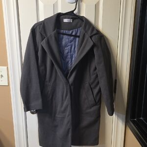 Womens Charcoal Trench Coat
